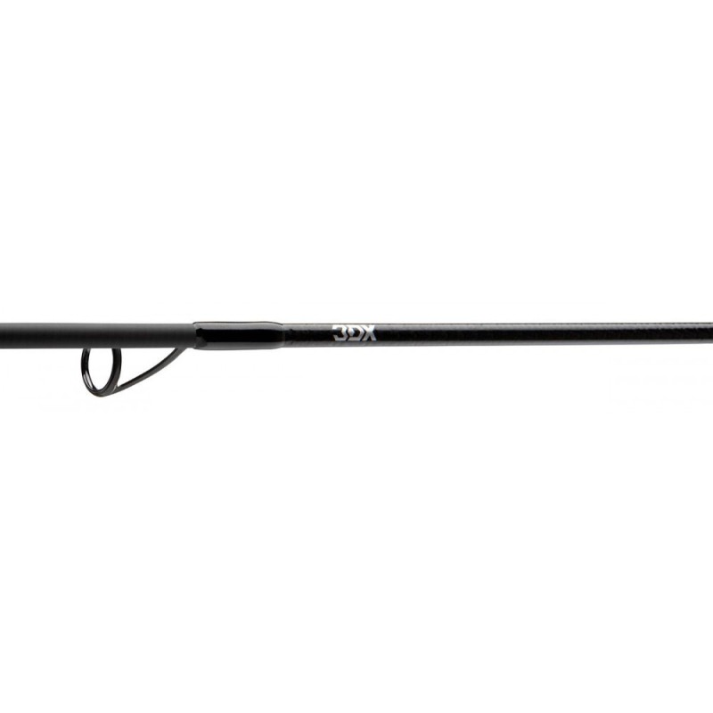 Спининг въдица DAIWA 23 TOURNAMENT XT TITANIUM SPIN - 2.35m/14-42gr, показваща карбонова конструкция.