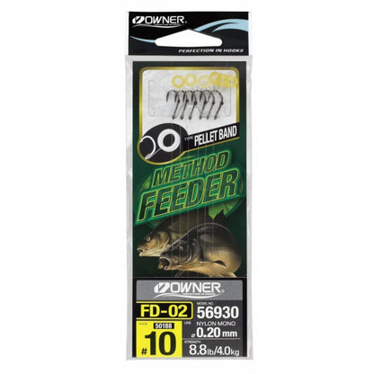 Вързани куки за метод фидер OWNER Pellet Band FD-02