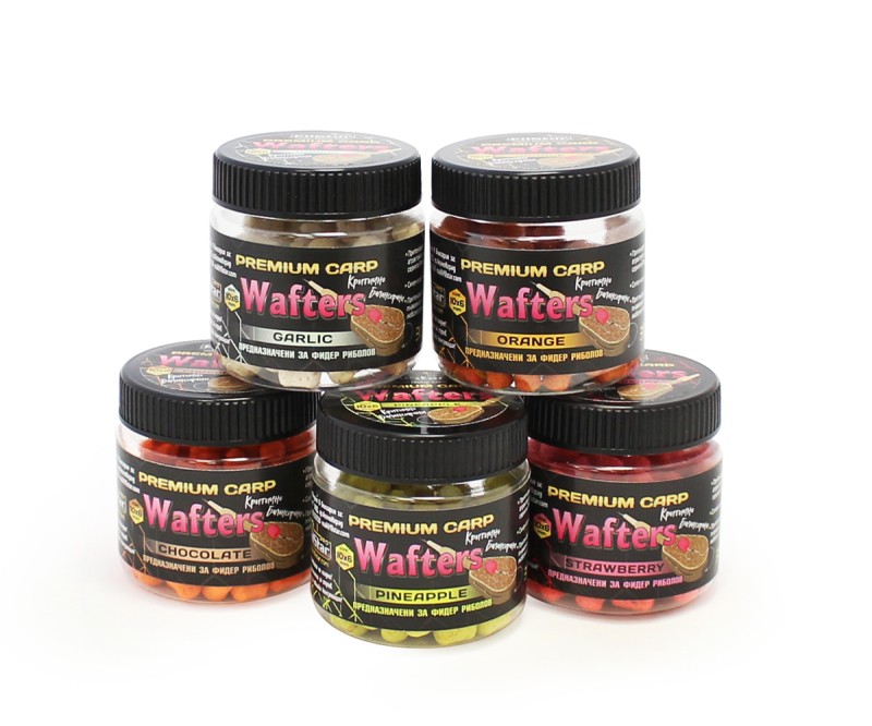 Балансирани дъмбели FilStar Wafters Premium Carp - 10x6mm / 30g - различни аромати