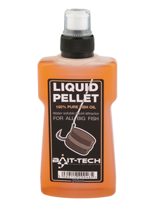 Течен ароматизатор BAIT TECH Liquid Pellet - 250ml, атрактант за риболов, рибни пелети в бутилка.