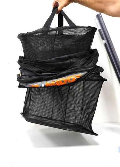Живарник MIDDY SILVERFISH DRY MONO KEEPNET - 3.00m в черен цвят, удобен за риболов.