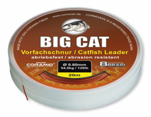 Плетено влакно за сомски риболов CORMORAN BIG CAT 8-BRAID - 20 метра, диаметър 0.60мм, издръжливост 54.5кг.