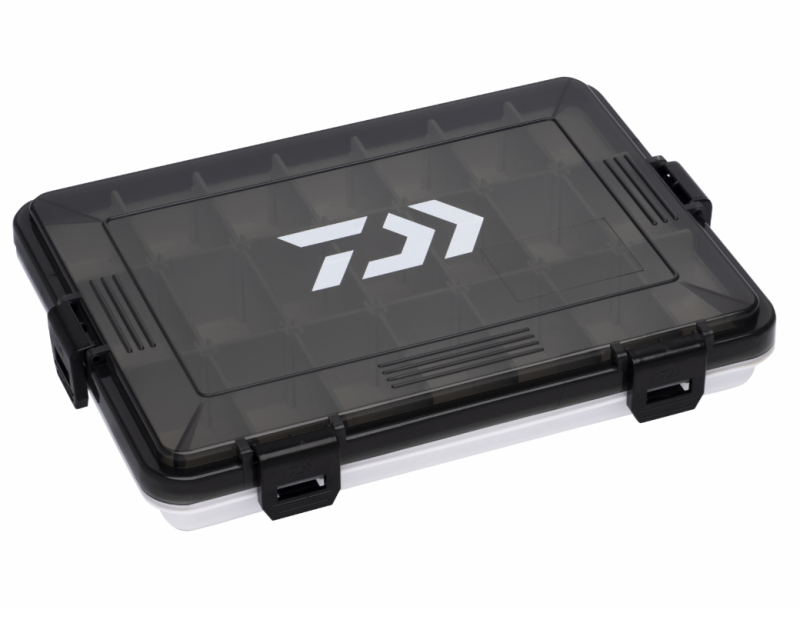 Кутия за риболовни принадлежности D-BOX SS/SR/SD TACKLE SYSTEM с плътно затварящ се капак и щипки.