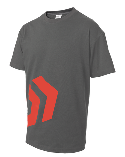 Тениска DAIWA DVEC ANGLED T-SHIRT - Сиво-червена