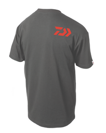 Тениска DAIWA DVEC ANGLED T-SHIRT - Сиво-червена