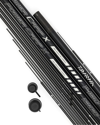 Щека DAIWA POWER CARP X 13 метра /Комплект/ с три топ-сета, къпинг кит и калъф.