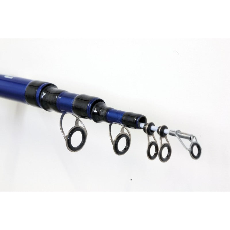 Surfcasting въдица Lineaeffe Moonstone WWG - 4.20m/200gr близък план на върха и водачите.