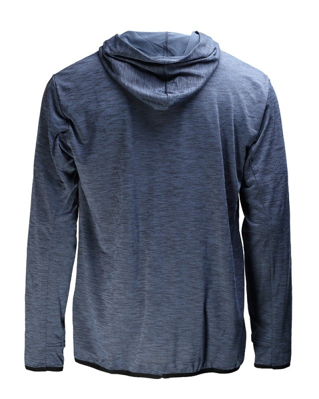 Суичър за защита от слънце DAIWA LIMITED EDITION SUN PROTECT HOODIE - тъмно син, обратна страна на продукта.