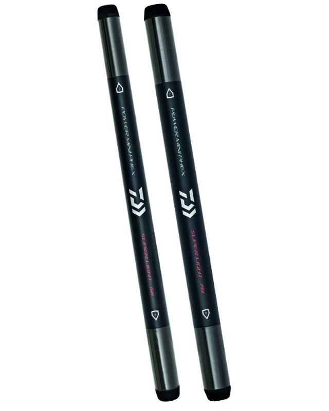 Мини-удължител DAIWA POWER MINI PHEX SUPER LIGHT 5/6 с EVA тапи, осигуряващ баланс и защита.
