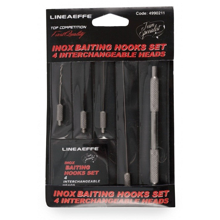 Комплект INOX игли със сменяеми върхове - LINEAEFFE TEAM SPECIALIST SET 4 с 4 глави на игли за риболов.