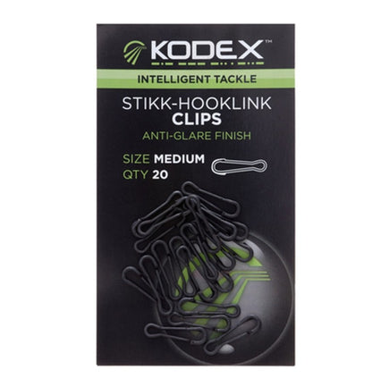 Бърза връзка за шаранджийски монтажи Kodex Stikk-Hooklink Clip/Medium - 20 бр в пакет