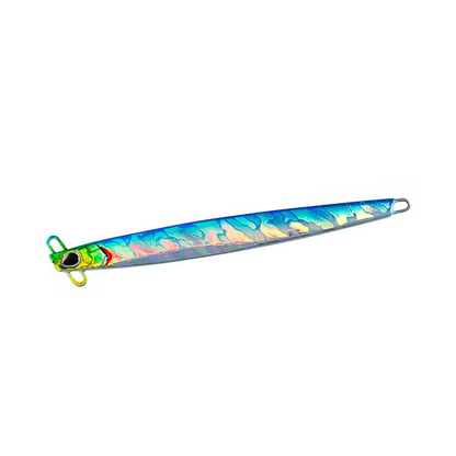 Джиг DAIWA ABAREMBO SAMURAI JIG - 50gr. с реалистични цветове, идеален за риболов на хищници в морски води.