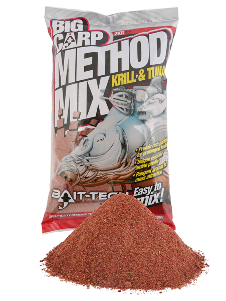 Захранка BAIT-TECH Big Carp Method Mix KRILL & TUNA - 2kg