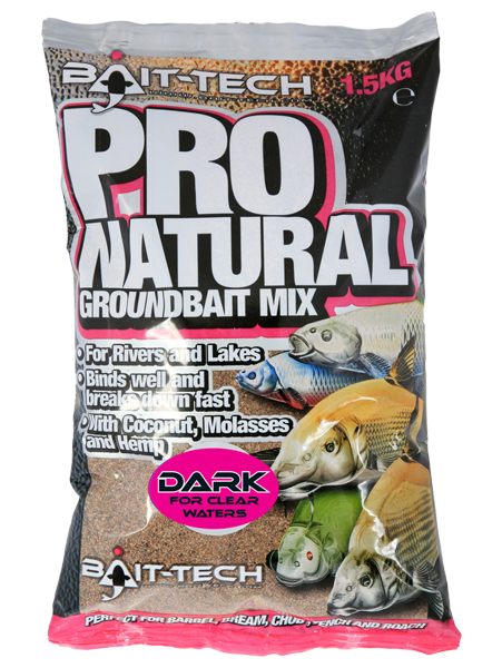 Захранка BAIT-TECH PRO NATURAL DARK - 1.5kg