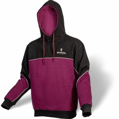 Суичър BROWNING HOODIE BLACK/BURGUNDY