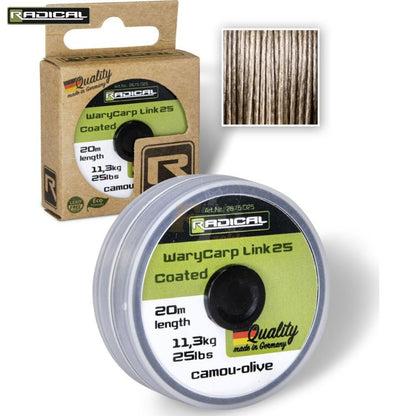 Плетено влакно за повод RADICAL Z-CARP Warycarp Link Coated - 20m
