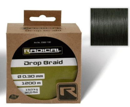 Плетено влакно RADICAL Z-CARP 8X DROP BRAID GREEN 1200m - 0.25mm