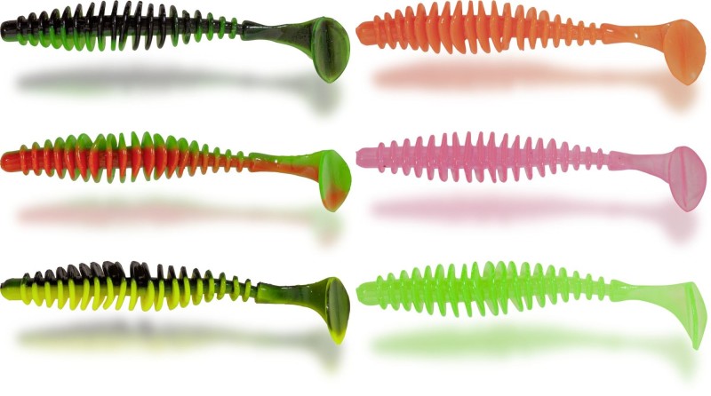Силиконова примамка MAGIC TROUT T-WORM PADDLER 5.5cm/1.5gr - 6 бр в опаковка