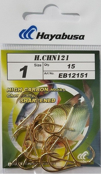 Куки Hayabusa 121 Chinu Gold - 15 бр в пакет