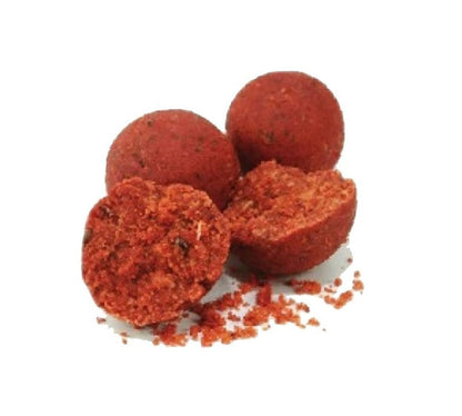Protein boilies DYNAMITE BAITS Spicy Shrimp & Prawn 15mm - 1kg