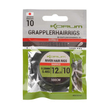 Вързани куки KORUM River Grappler Hair Rigs - 1m