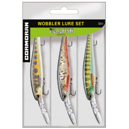 Σετ wobblers CORMORAN REALFISH Lure Set 3 - 9cm