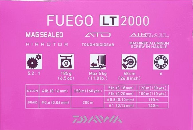 Макара с преден аванс DAIWA 20 FUEGO LT