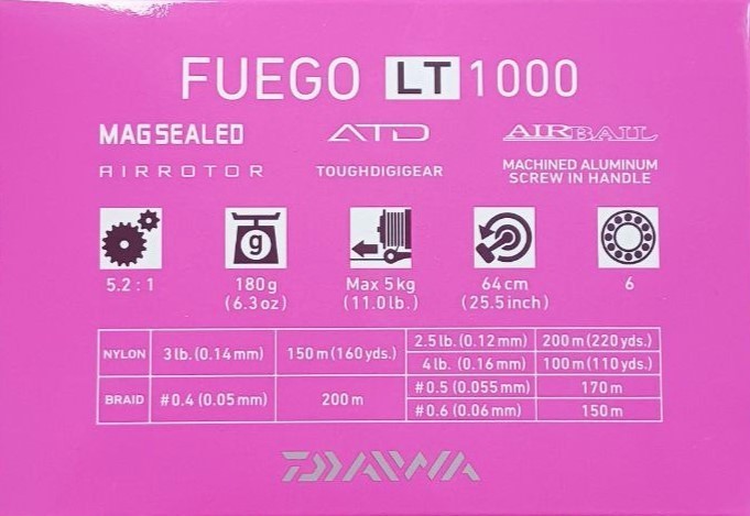 Макара с преден аванс DAIWA 20 FUEGO LT