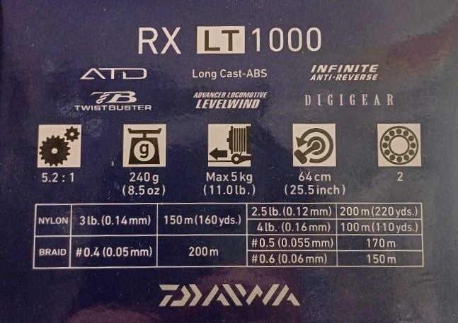 Макара с преден аванс Daiwa '20 RX LT