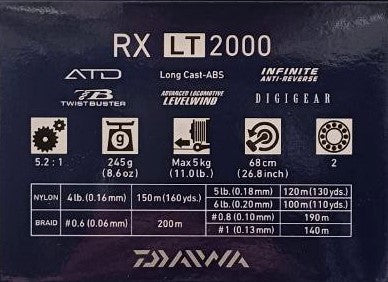 Макара с преден аванс Daiwa '20 RX LT