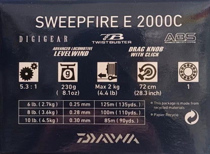 Макара с преден аванс DAIWA SWEEPFIRE EC