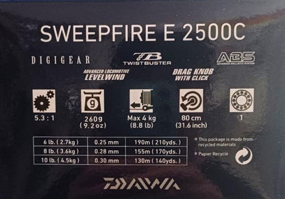 Макара с преден аванс DAIWA SWEEPFIRE EC