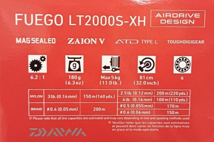Макара с преден аванс DAIWA 23 FUEGO LT