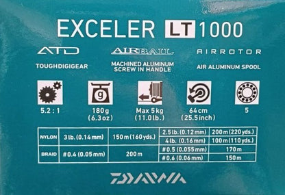 Макара с преден аванс - DAIWA EXCELER LT 20
