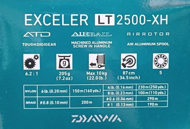 Макара с преден аванс - DAIWA EXCELER LT 20