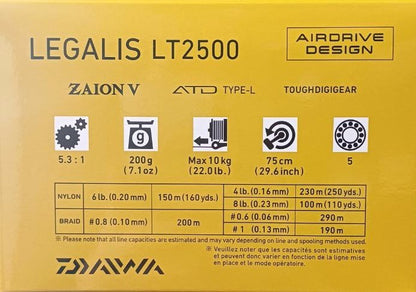 Макара с преден аванс DAIWA LEGALIS LT '23