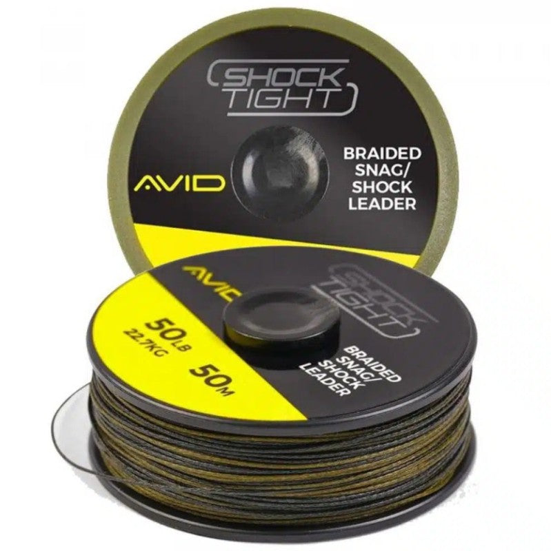 Плетено влакно за шок лидер AVID SHOCKTIGHT BRAID SNAG/SHOCK LEADER - 50m, 50lb, 22.7kg, 50m.