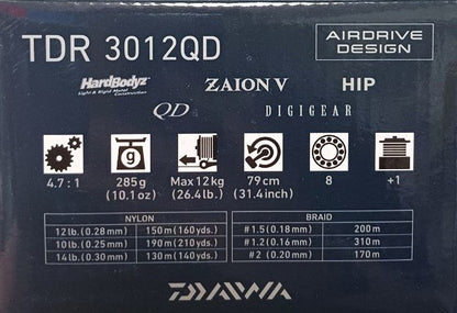 Макара с преден аванс DAIWA '24 TDR MATCH & FEEDER QD технически спецификации и характеристики.
