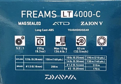 Спинингова макара - DAIWA 21 FREAMS LT технически детайли и спецификации
