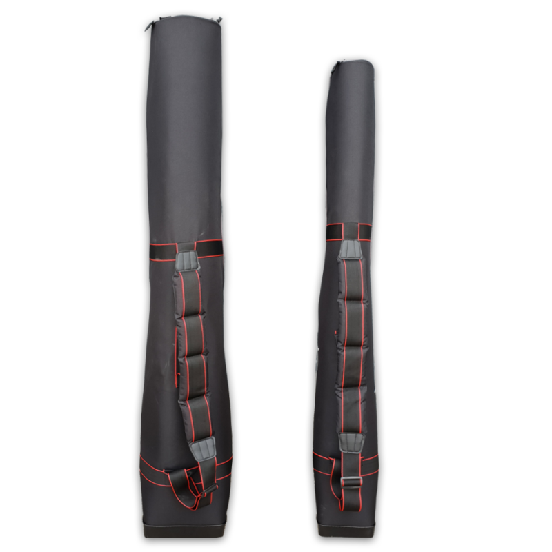 Троен твърд калъф за въдици SERIE WALTER SW4-900 - 140cm, два размера, с червени детайли.