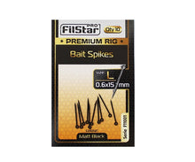 Клин за стръв FILSTAR Premium Rig F11001, пакет с 10 черни колчета за захранка.