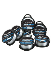 Монофилно влакно Daiwa Sensor Clear - 300 метра, примамливо и здраво, представено на ролки.