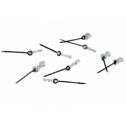 Метален клин със силиконов конектор Extra Carp BOILIE SPIKES - набор от сплайкове в черен цвят с силиконов конектор.