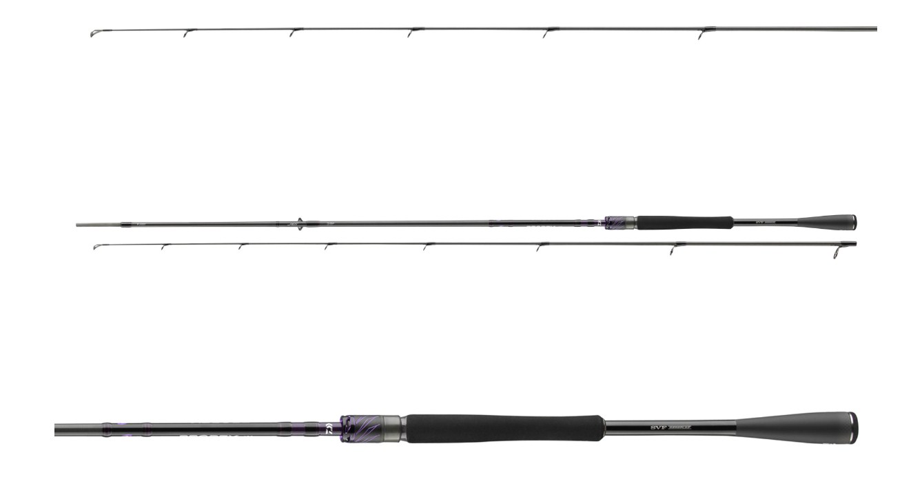 Спининг въдица DAIWA 25 PROREX AGS FINESSE SPIN - 2.05m/2-10gr в различни ъгли.