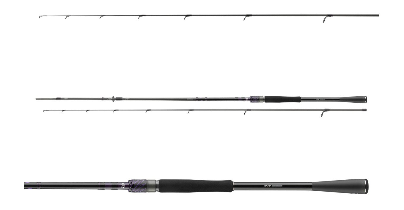 Спининг въдица DAIWA 25 PROREX AGS SENSORJIG SPIN - 2.25m/5-25gr, показваща иновационен дизайн и акуратност.