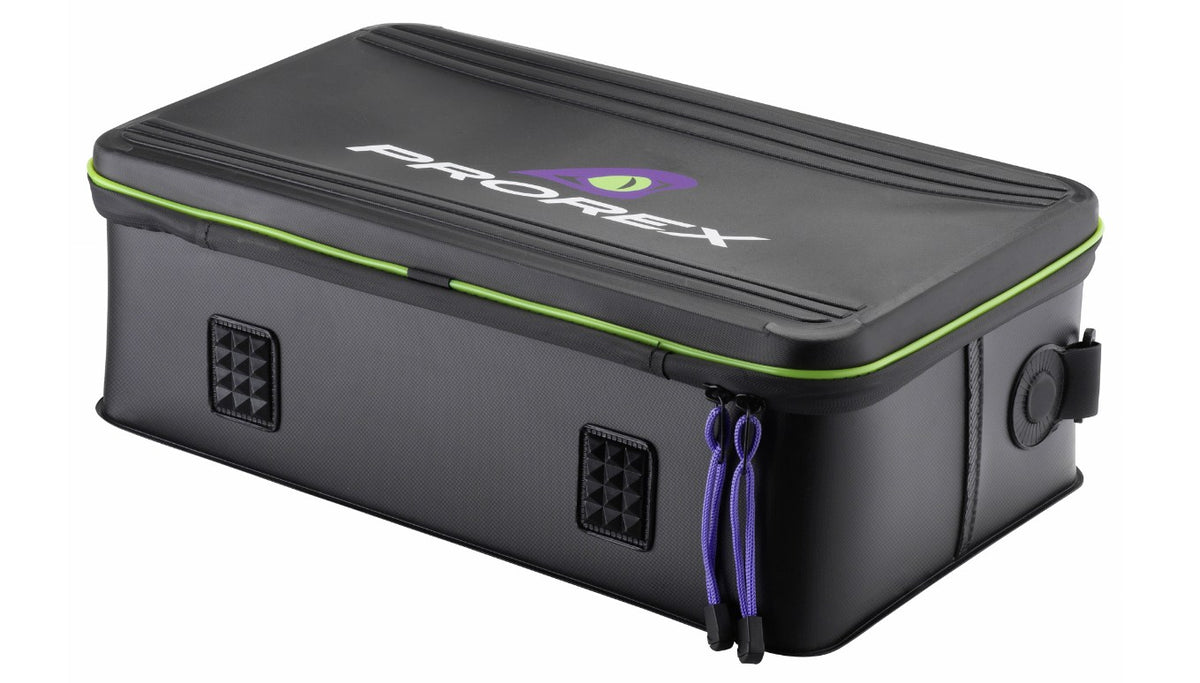 Чанта за примамки DAIWA PROREX LURE STORAGE BAG XL с дебел EVA материал и много пространство за аксесоари.