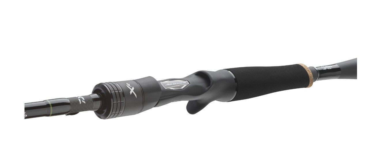 Детайл на Кастинг спинингова въдица Daiwa 24 PROREX XR FINESSE CASTER - 2.20m/5-14gr с ергономичен дизайн.