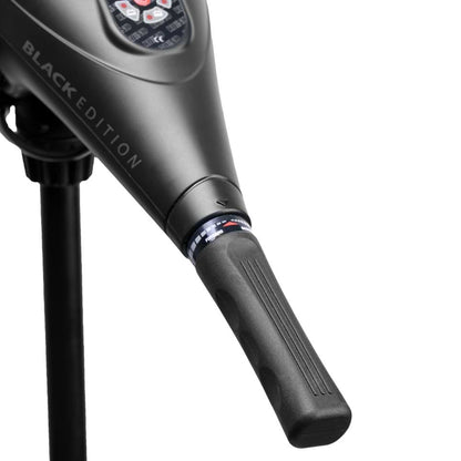 Електрически двигател RHINO BE35 BLACK EDITION ELECTRIC OUTBOARD MOTOR control handle close-up.