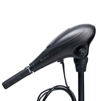 Електрически двигател RHINO BE55 BLACK EDITION ELECTRIC OUTBOARD MOTOR side view, showcasing design and features.