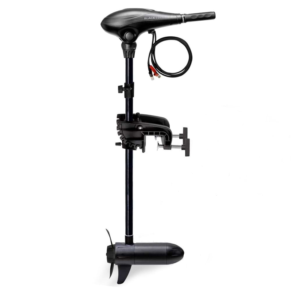 Електрически двигател RHINO BE55 BLACK EDITION ELECTRIC OUTBOARD MOTOR - all black design with propeller.
